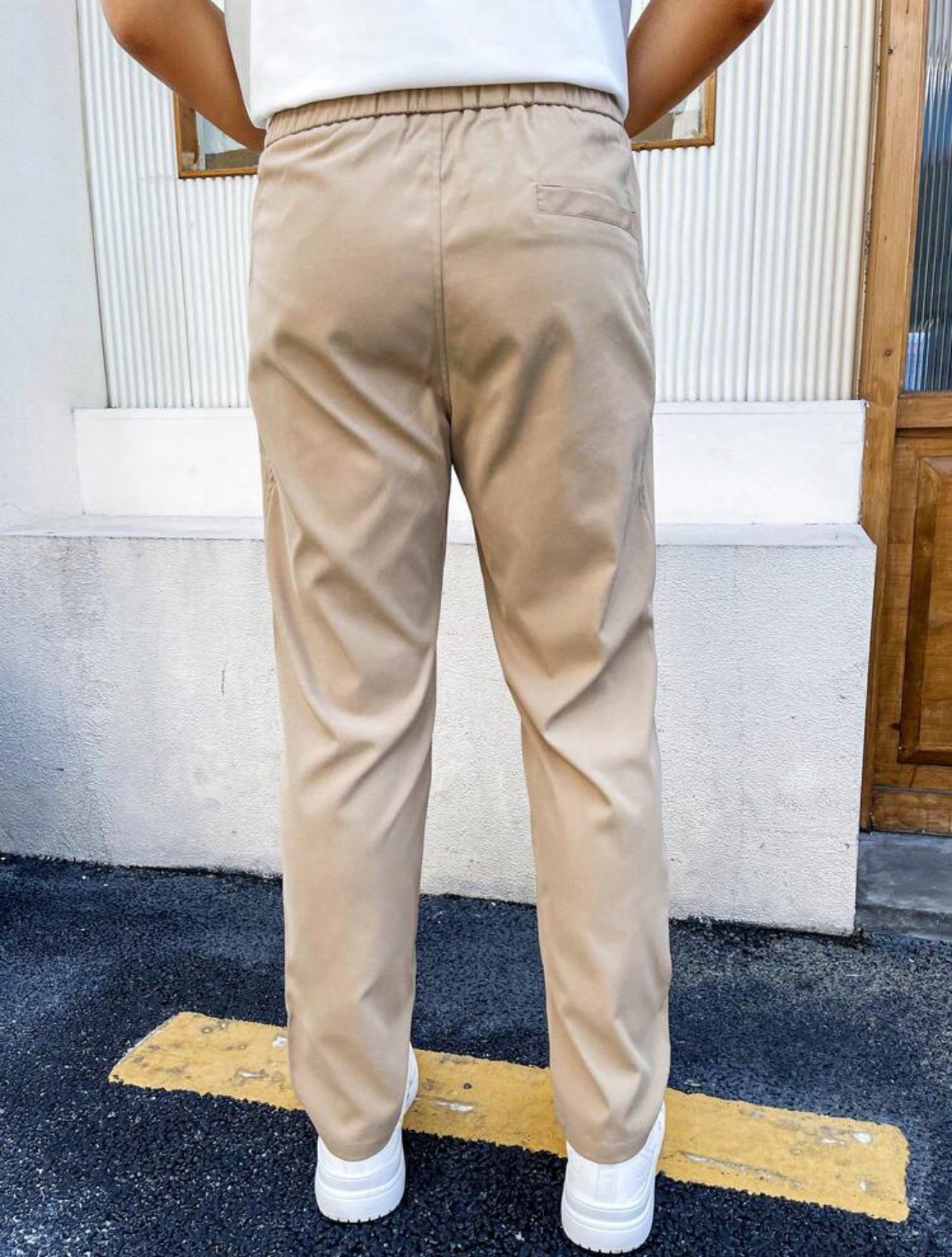 Pantalon À Cordon À Poche Homme