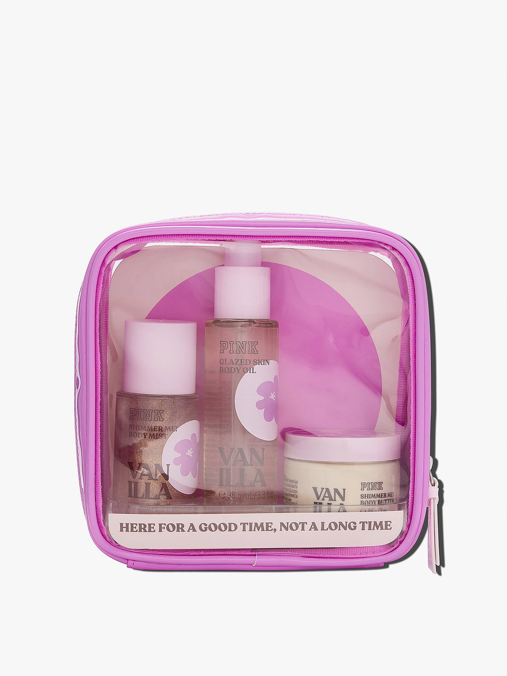 PINK – Coffret Corps Shimmer avec Trousse – Édition Fin de Collection