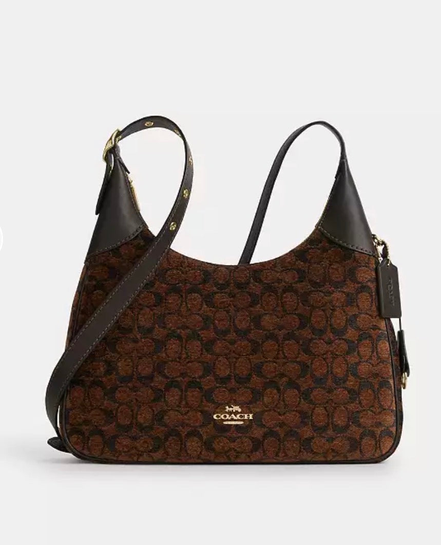 Sac à bandoulière en cuir lisse Coach Ella convertible pour femme
