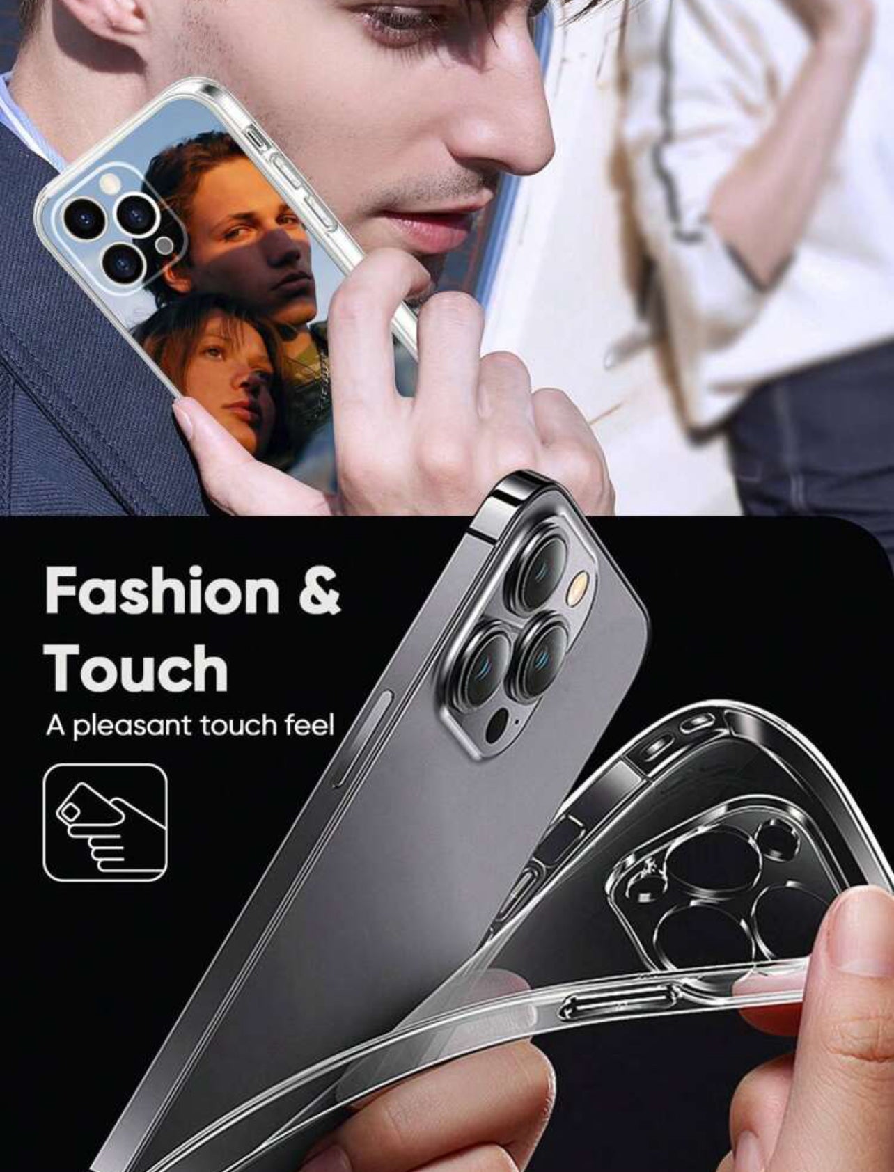 1pc Étui De Téléphone Personnalisé avec image