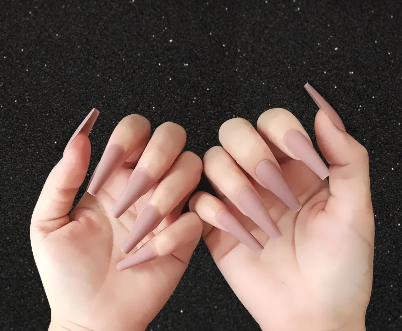Faux ongles couleur unique