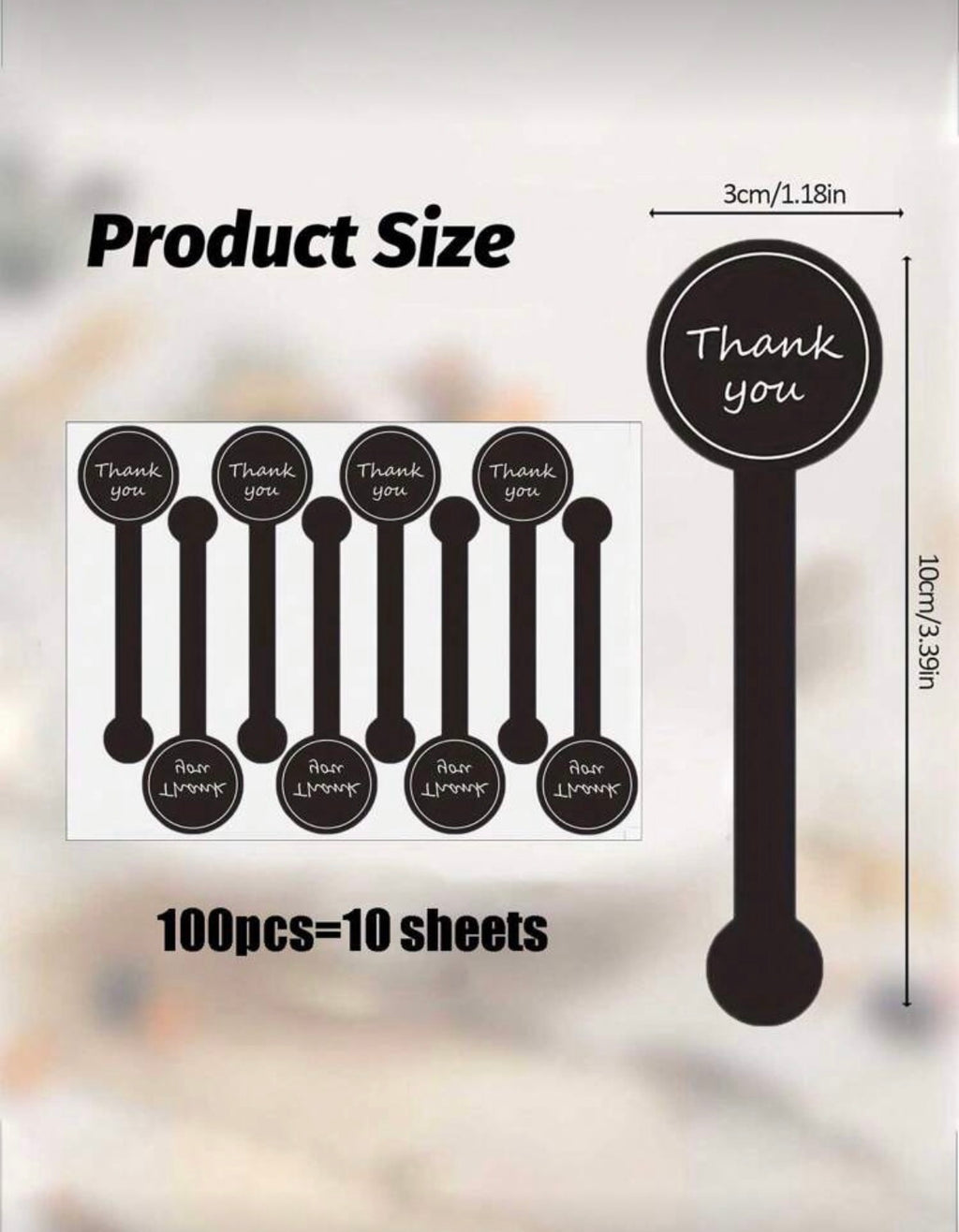 500 “Thank You” Adhesive Labels for Packaging