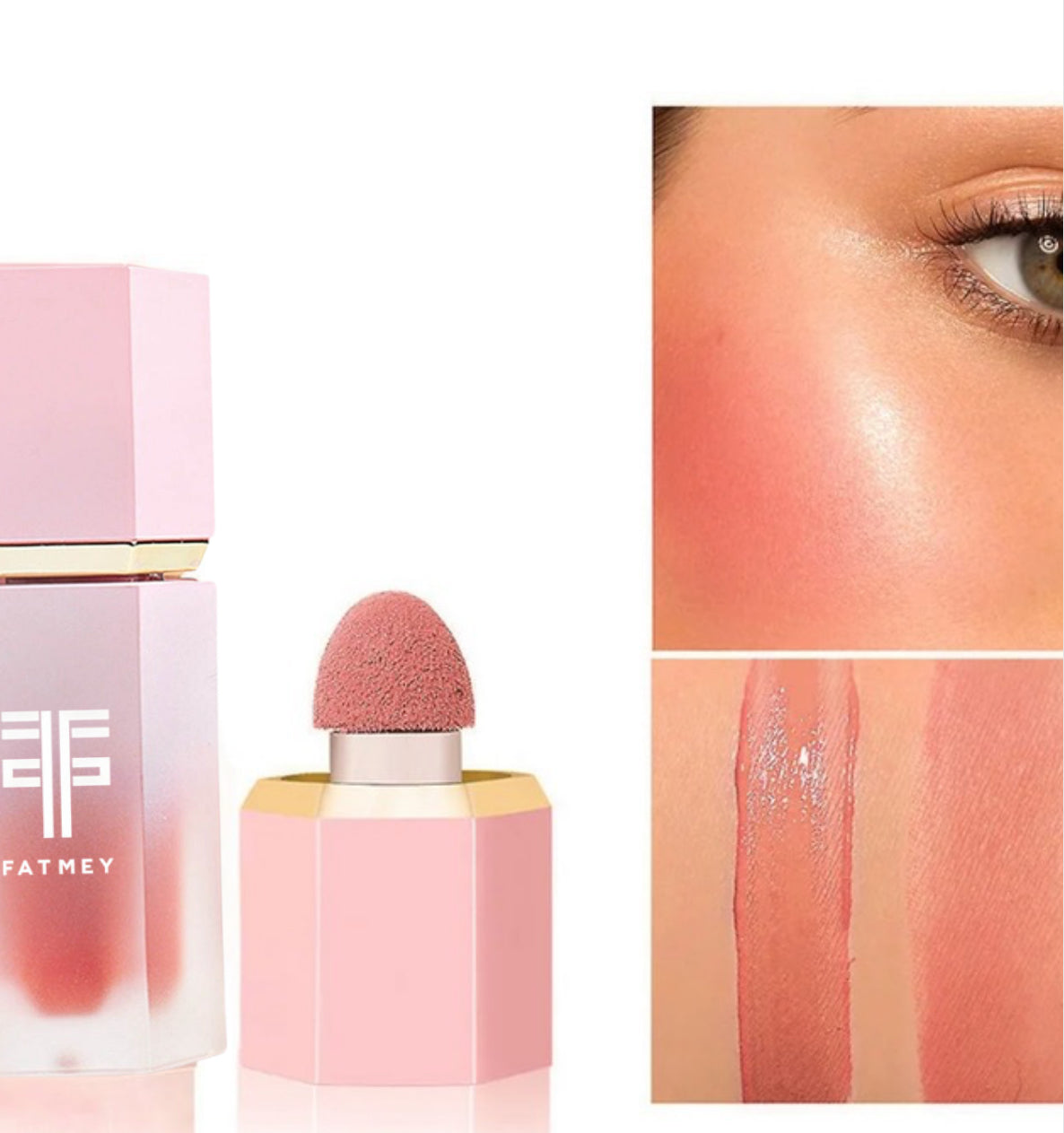 Charme Velouté – Blush Liquide à Appliquer