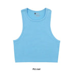 Crop Tops Côtelés en Tricot