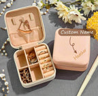 Boîte à bijoux personnalisée avec ruban à nœud