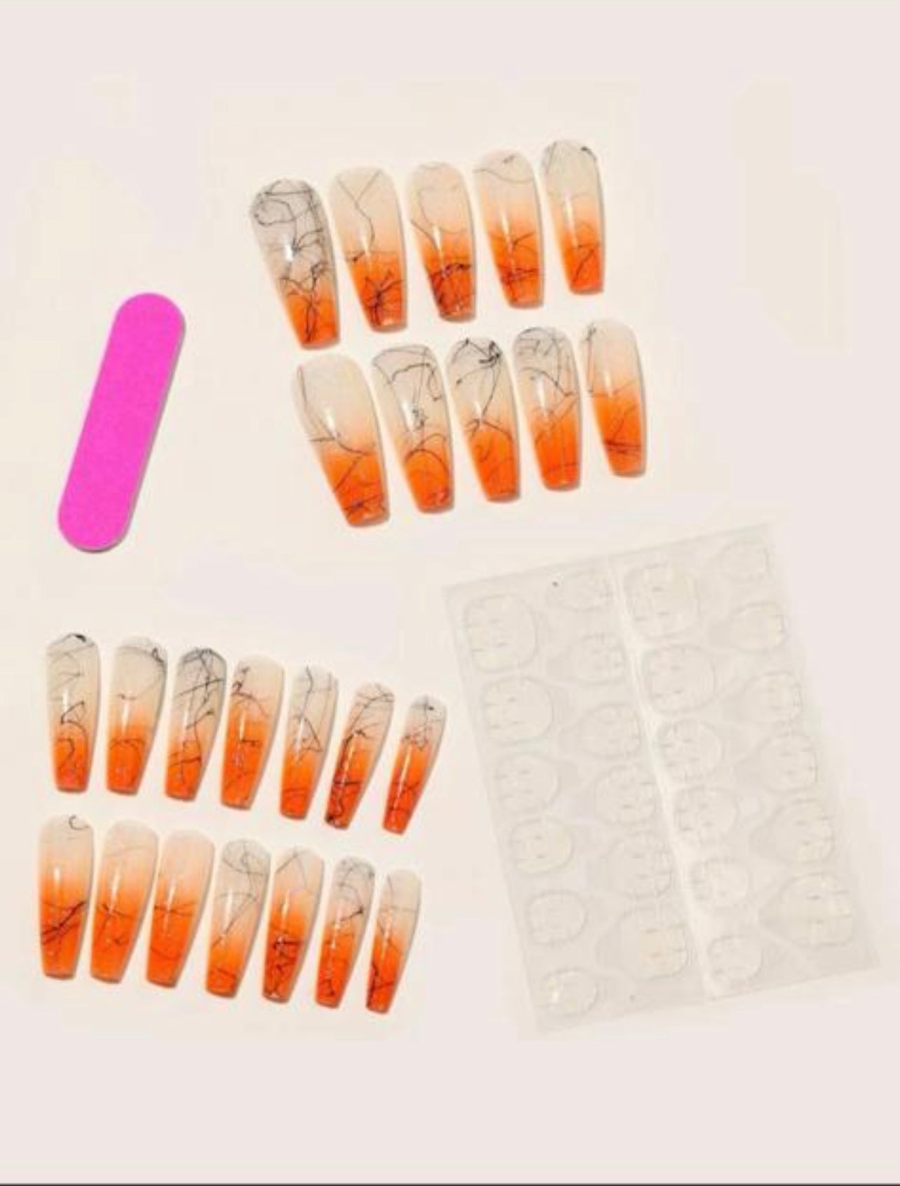 24 pièces faux-ongles