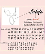 Collier avec nom de stéthoscope personnalisé, pendentif en chaîne en acier inoxydable