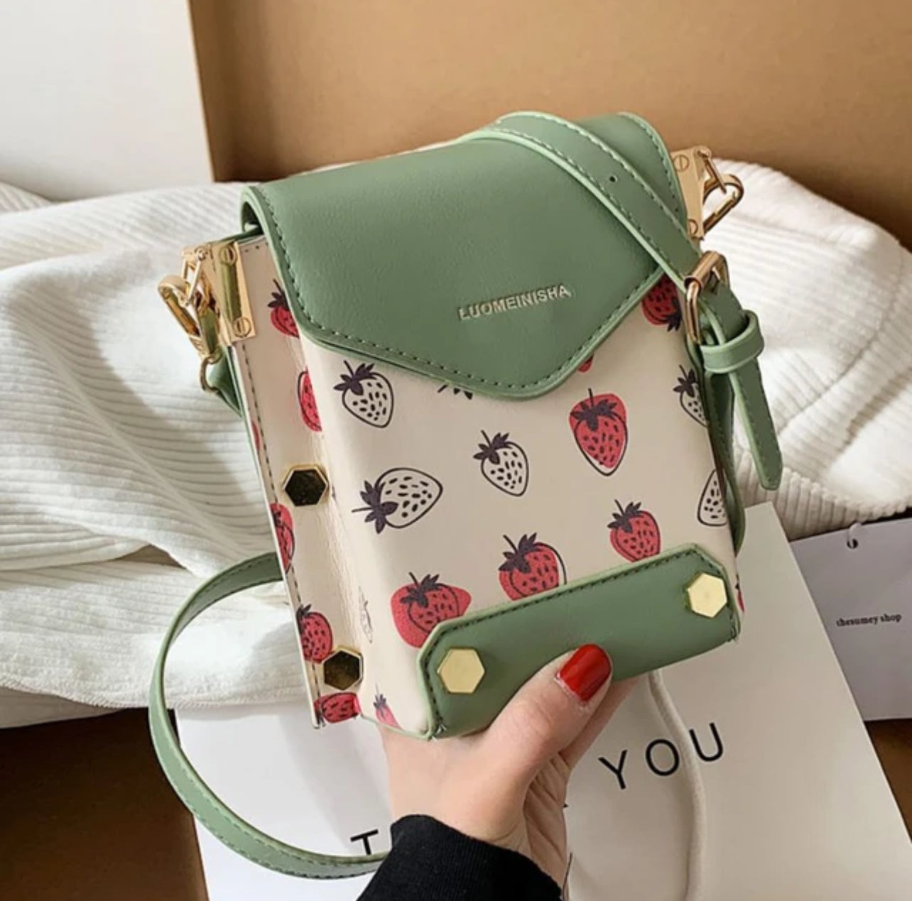 Verger Urbain : Sac à Bandoulière Fraise