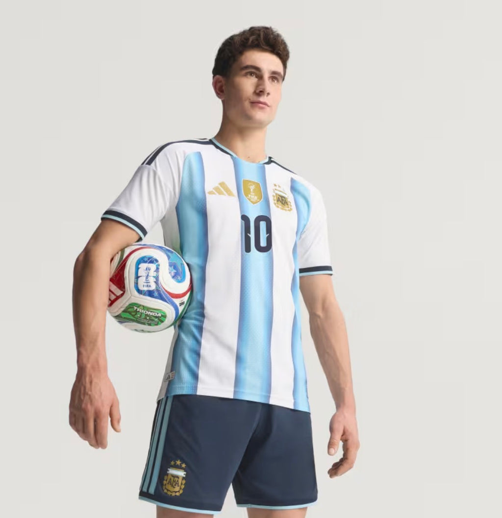 Argentina 26 Messi Authentic Jersey