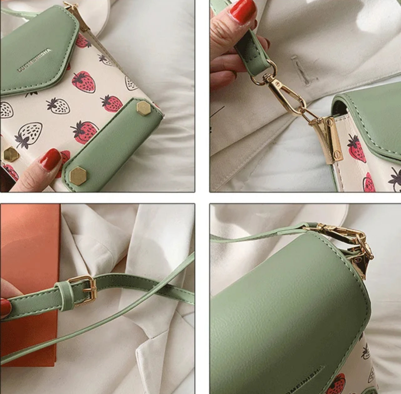 Verger Urbain : Sac à Bandoulière Fraise