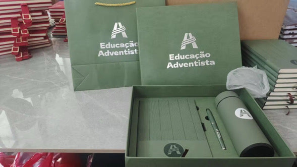 Personalized Luxury Gift Set – A5 Notebook, Pen & Thermos