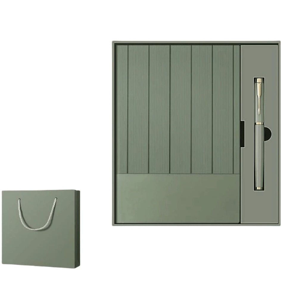 Personalized Luxury Gift Set – A5 Notebook, Pen & Thermos