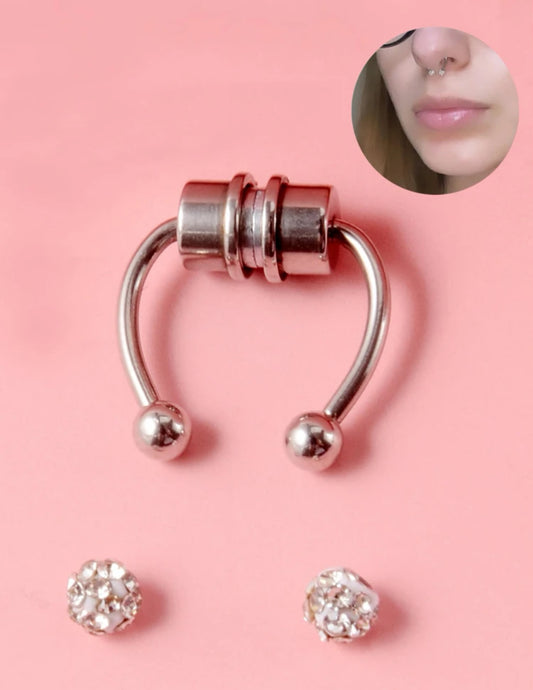 Faux piercing magnétique pour nez