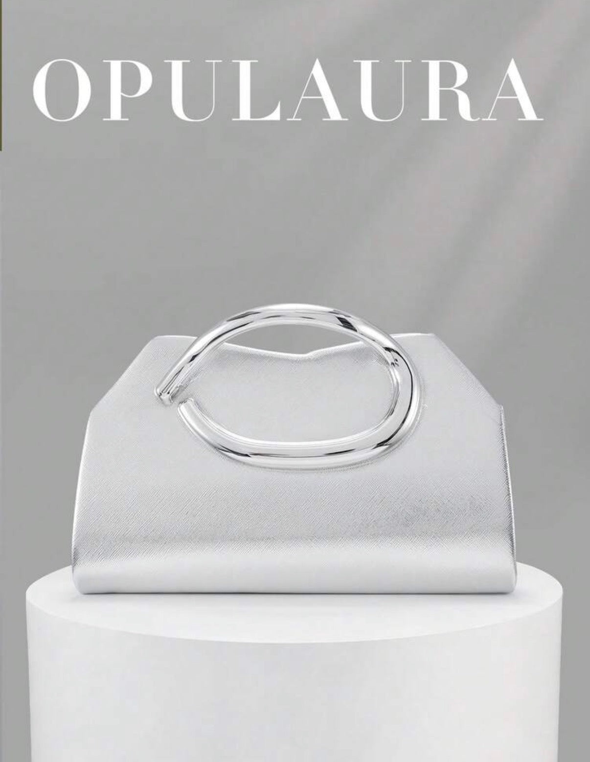 Sac de soirée élégant OpulAura – Pochette de luxe avec poignée métallique