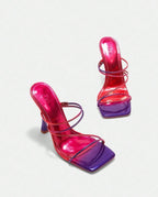 Sandales Femme À La Mode Printemps/Été À Talons Hauts Avec Ouvrir Orteils Pour Extérieur Porter