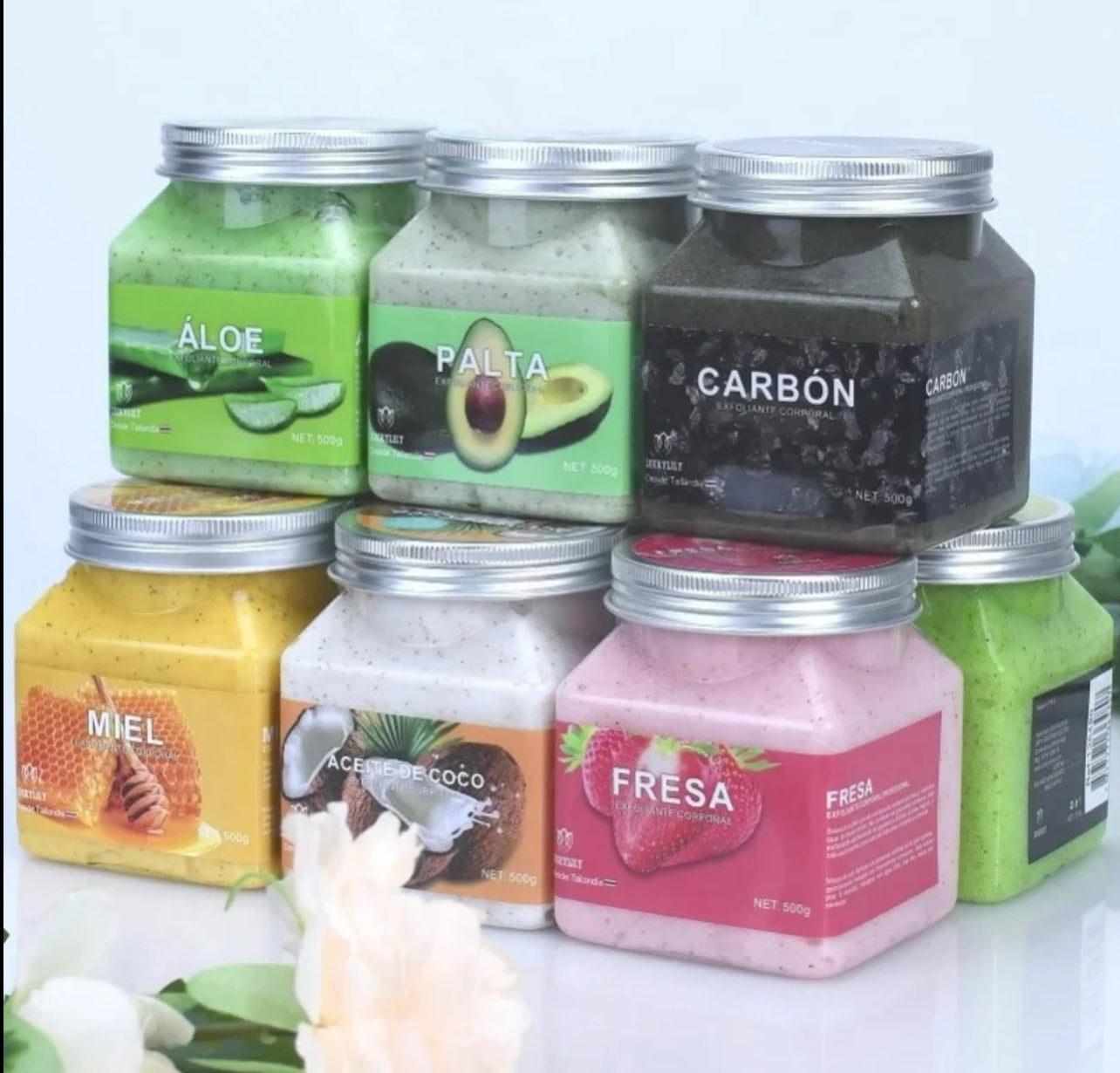 Gommage exfoliant pour le corps à base de plantes et de sel de mer