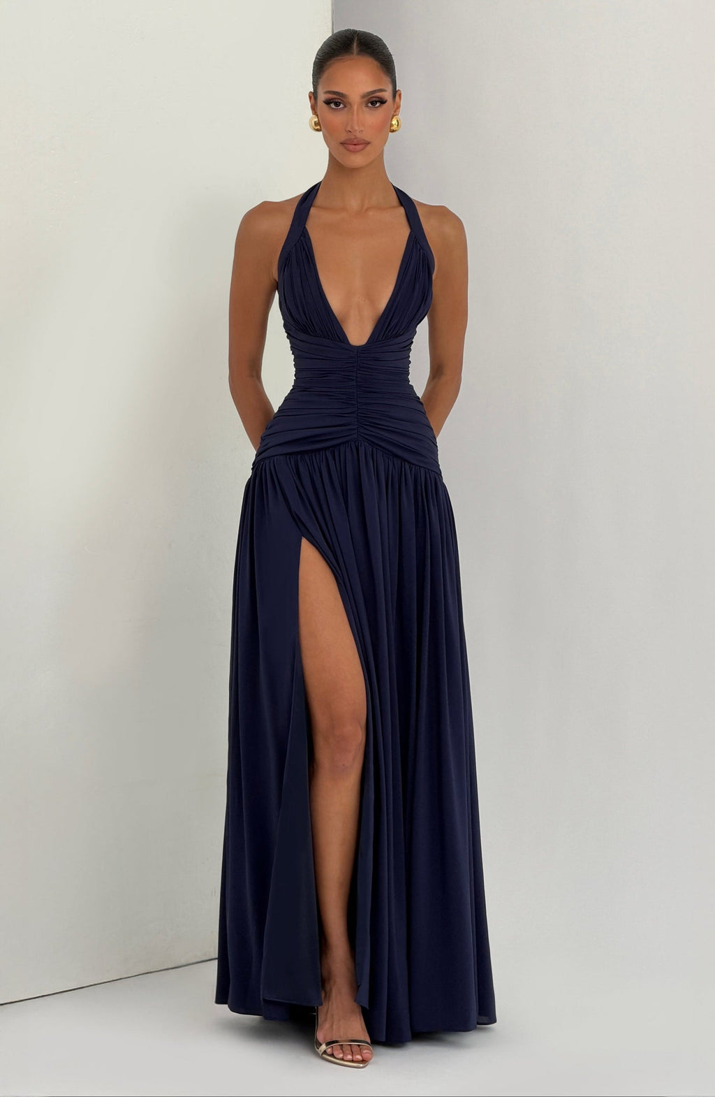 Amaris Maxi Dress – Navy Blue