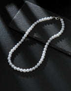 Faux Pearl Beaded Necklace