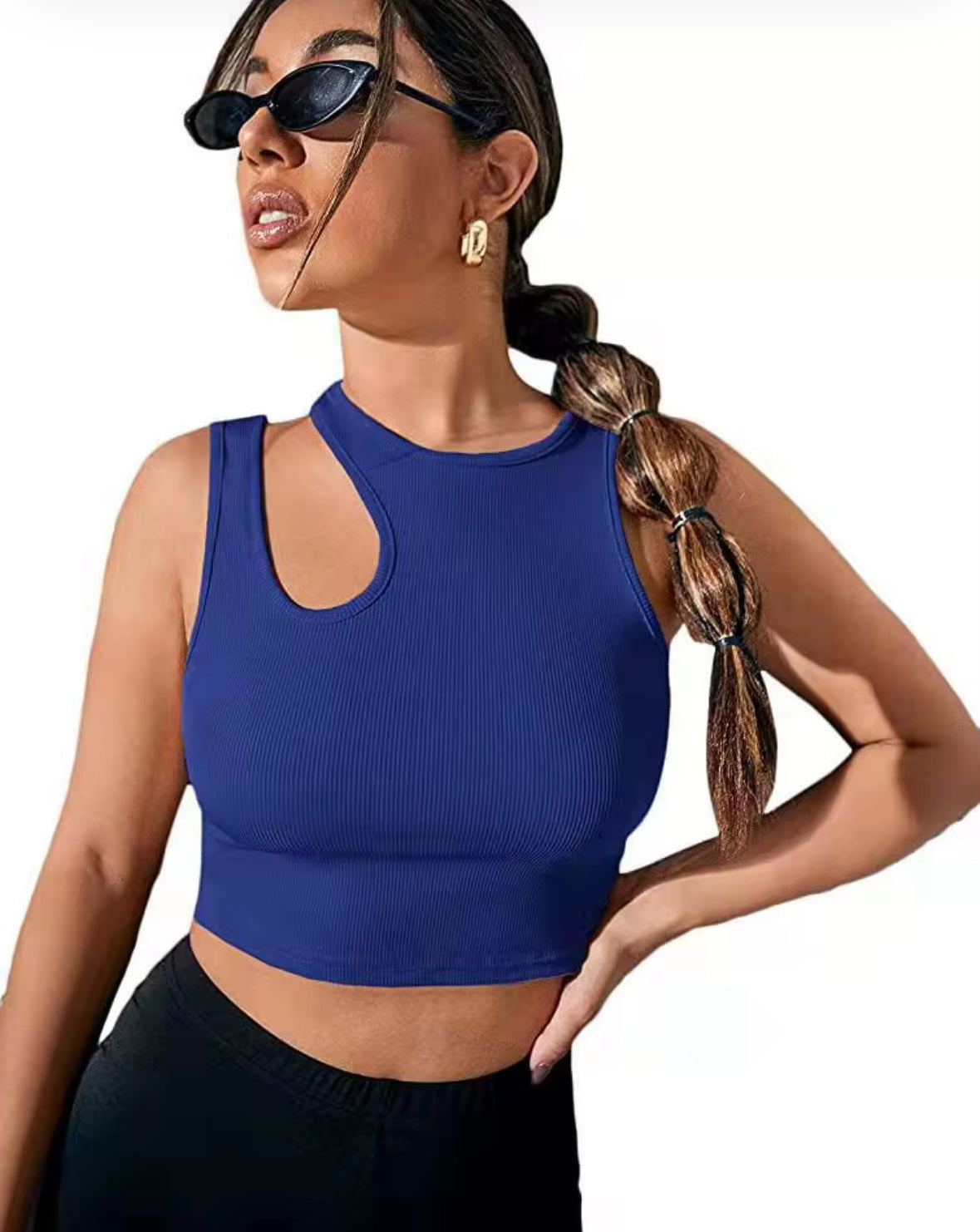 Crop Top Asymétrique