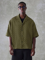 Chemise Homme Oversize Texturée – Style Élégant Décontracté