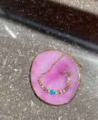 Moonburst Bracelet in Gold and Turquoise