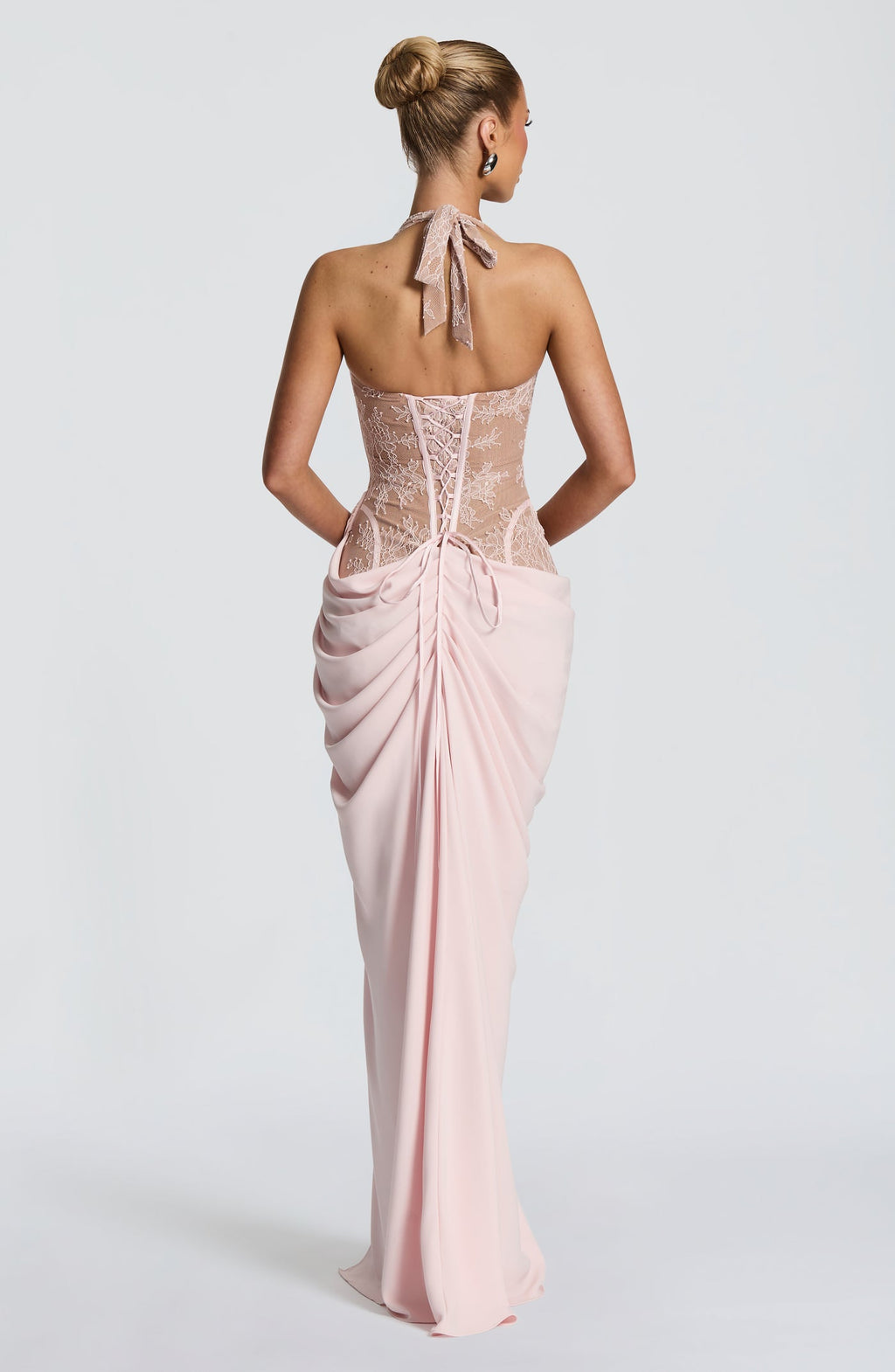 ROBE LONGUE BONITA - ROSE POUDRÉ