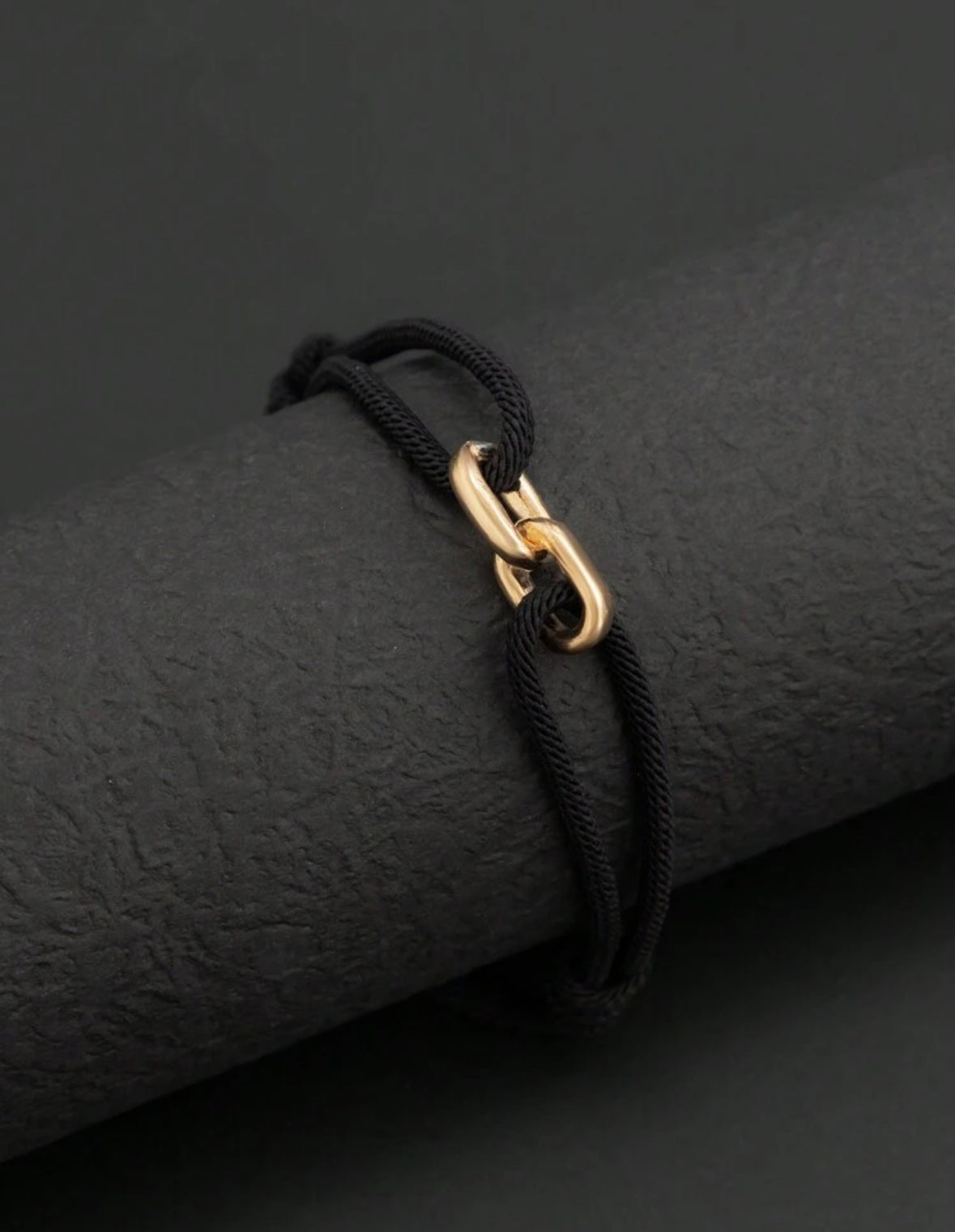 Bracelet Homme Élégance Acier & Pierre Noire