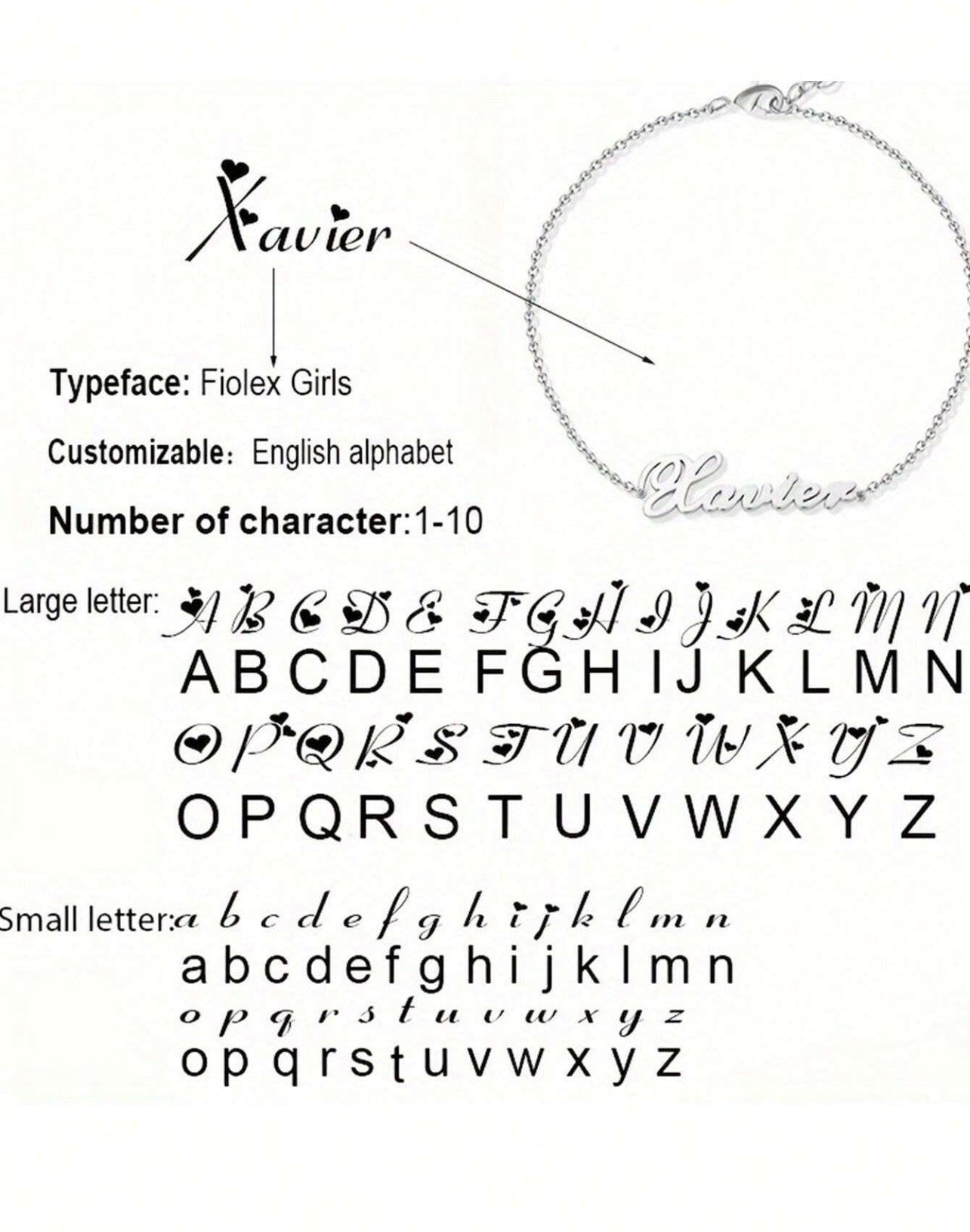 Chaîne de cheville personnalisée