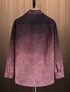 Chemise à manches longues dégradée pour homme