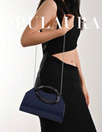 Sac de soirée élégant OpulAura – Pochette de luxe avec poignée métallique