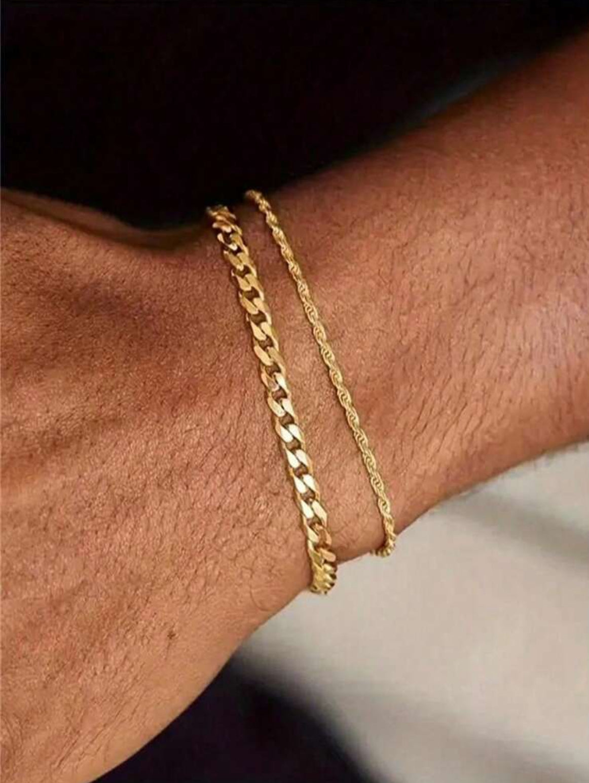 Bracelet Duo Élégance Dorée