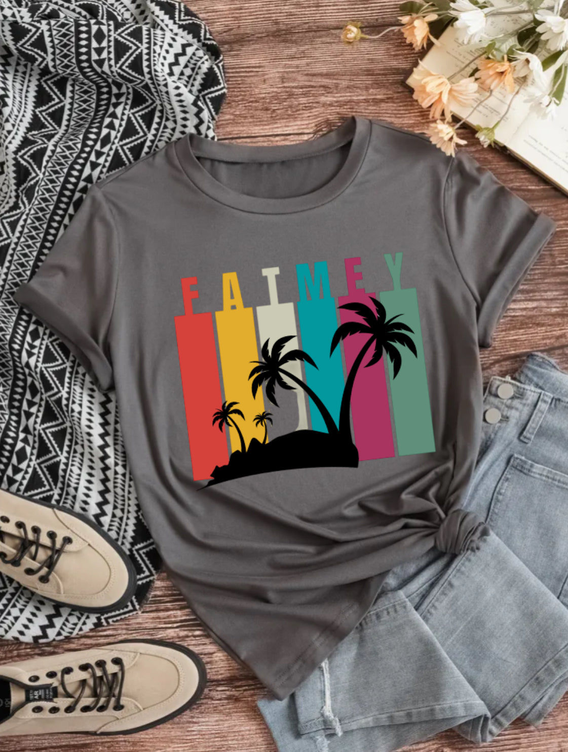 Évasion Tropicale – Collection de T-Shirts Fatmey