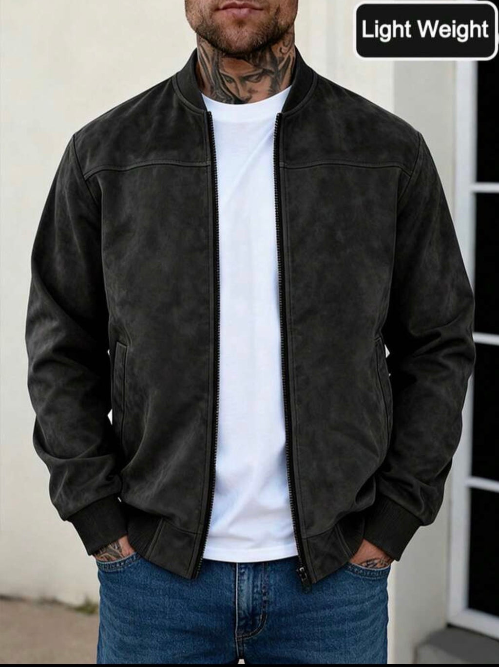 Veste Homme Effet Daim Premium – Style Casual & Élégant