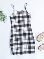 Checkerboard Chic: The Perfect Strappy Dress for Any Occasion