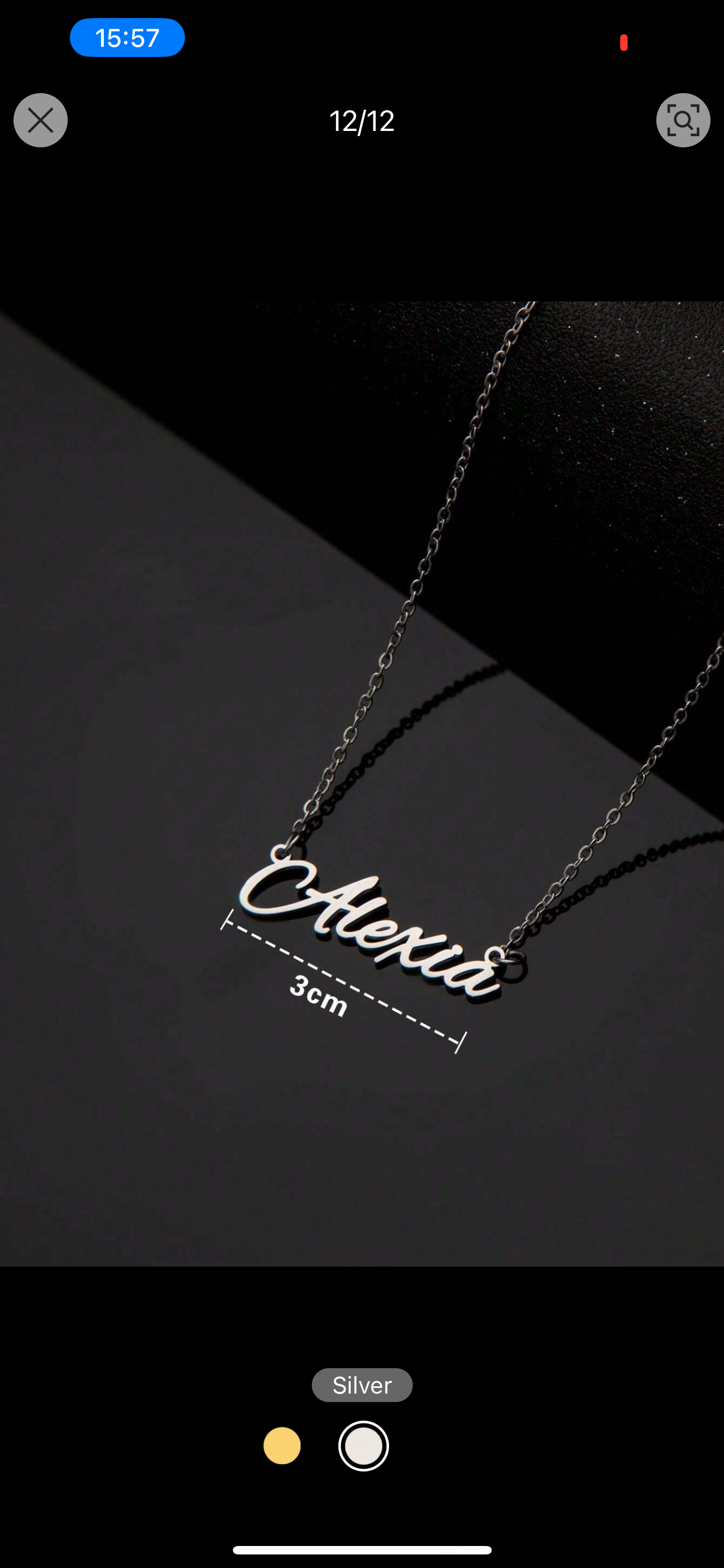 Collier en acier inoxydable avec nom personnalisé, police de l'alphabet anglais