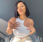 Top asymétrique sans manche – Style chic et moderne