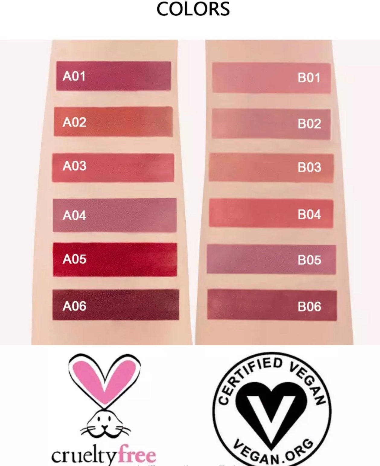 Boîte de rouges à lèvres