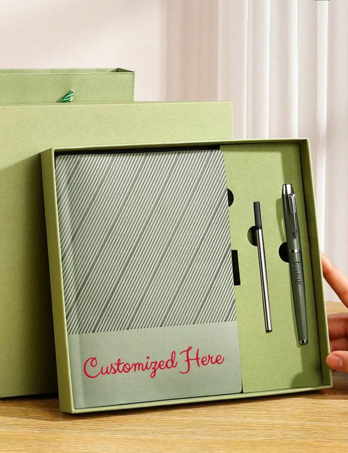 Personalized Premium Notebook and Pen Gift Set