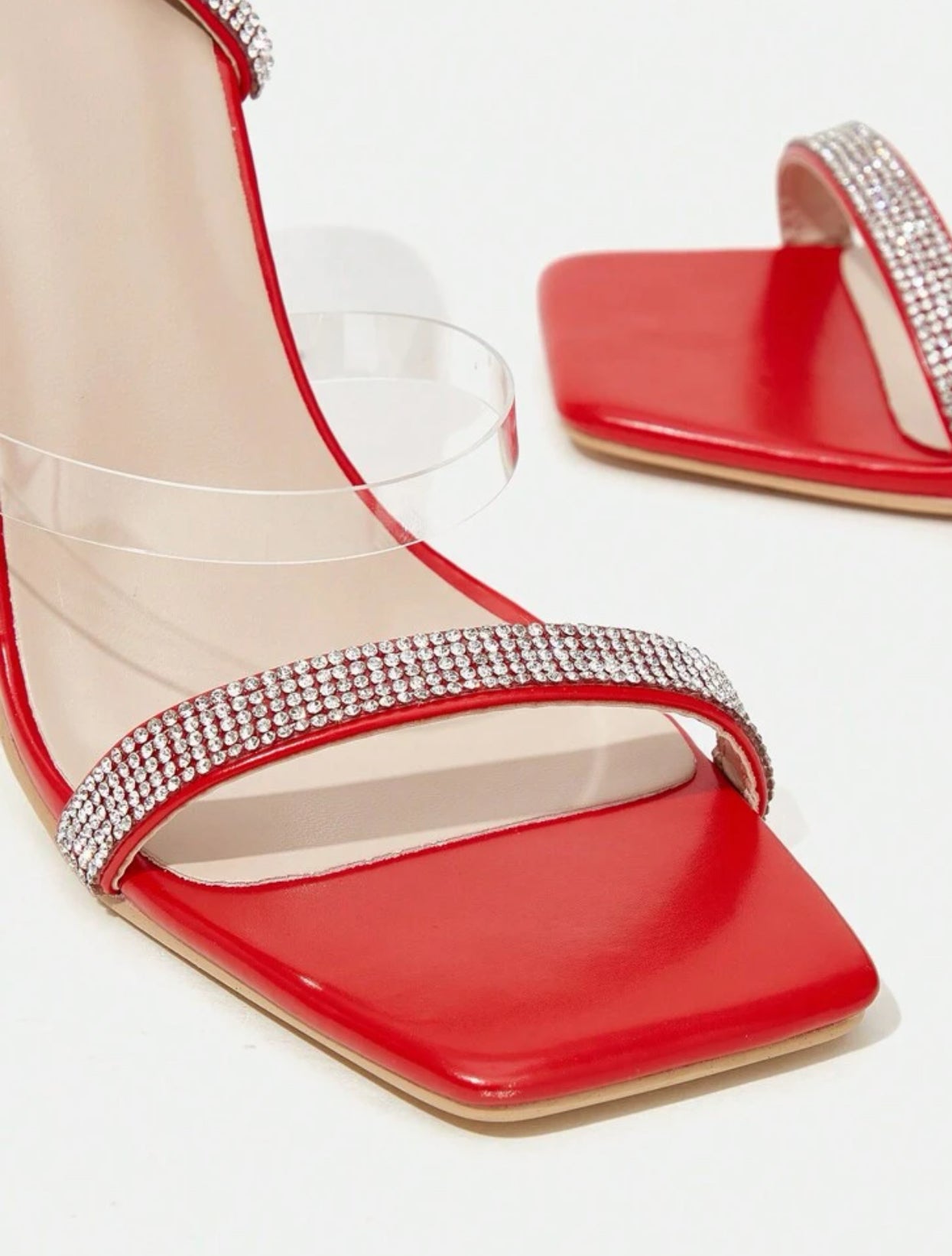 Sandales Femme À Strass Décoré À Lacets À Talon Haut