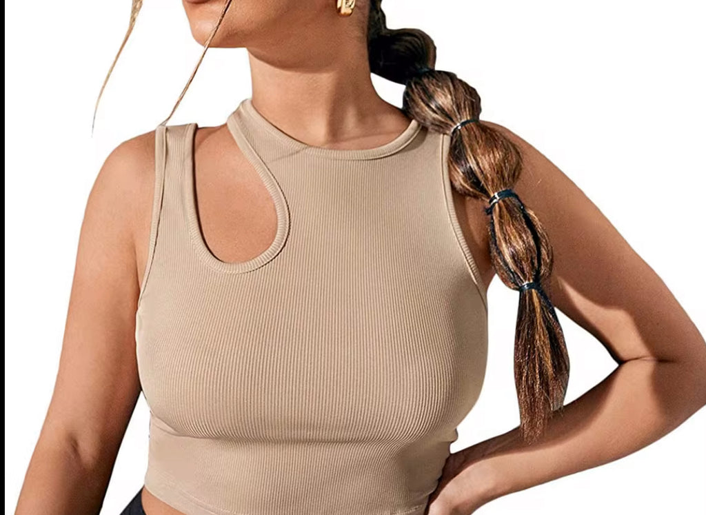 Crop Top Asymétrique