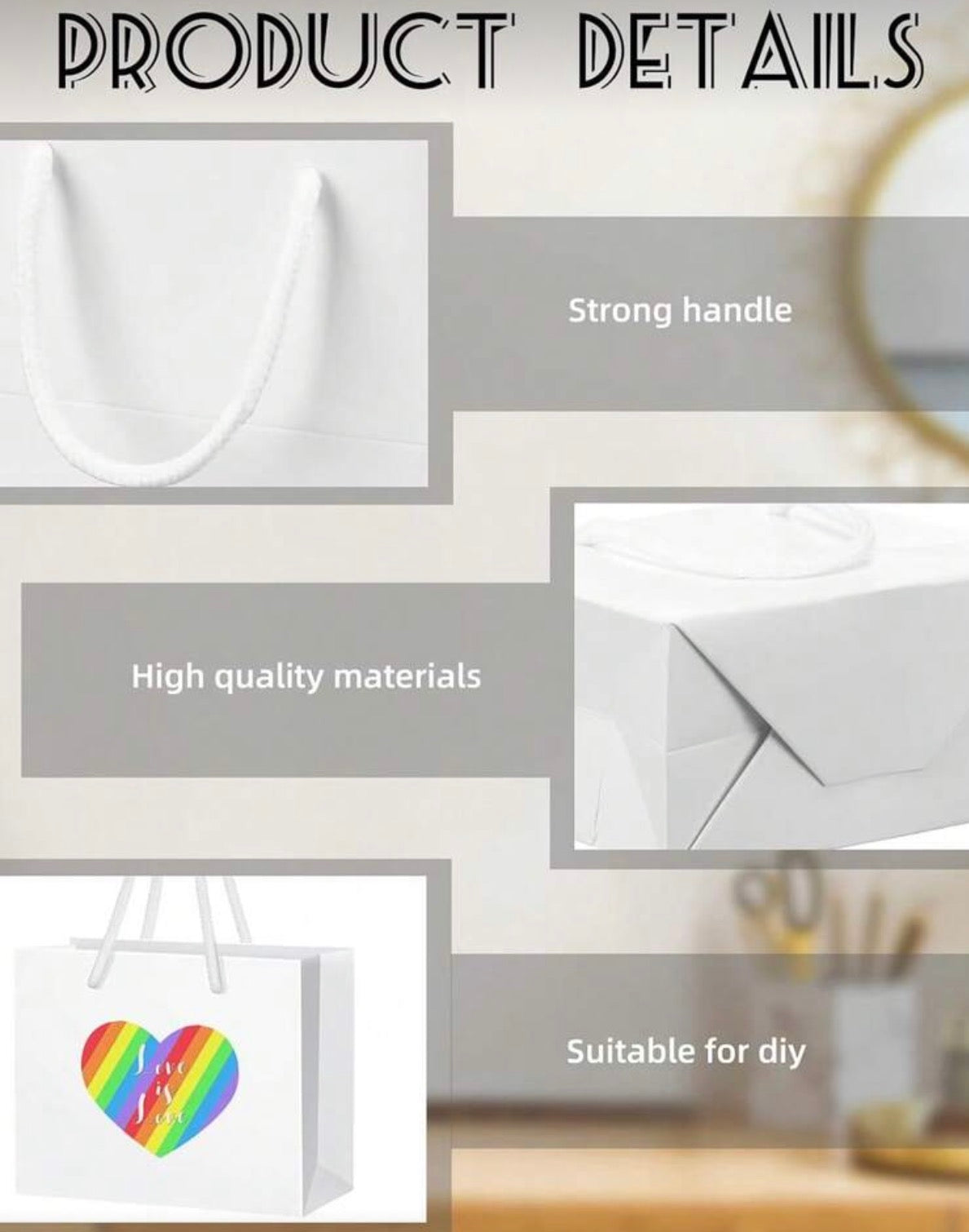 Lot de Mini Sacs Cadeaux Premium – Design Minimaliste & Personnalisable