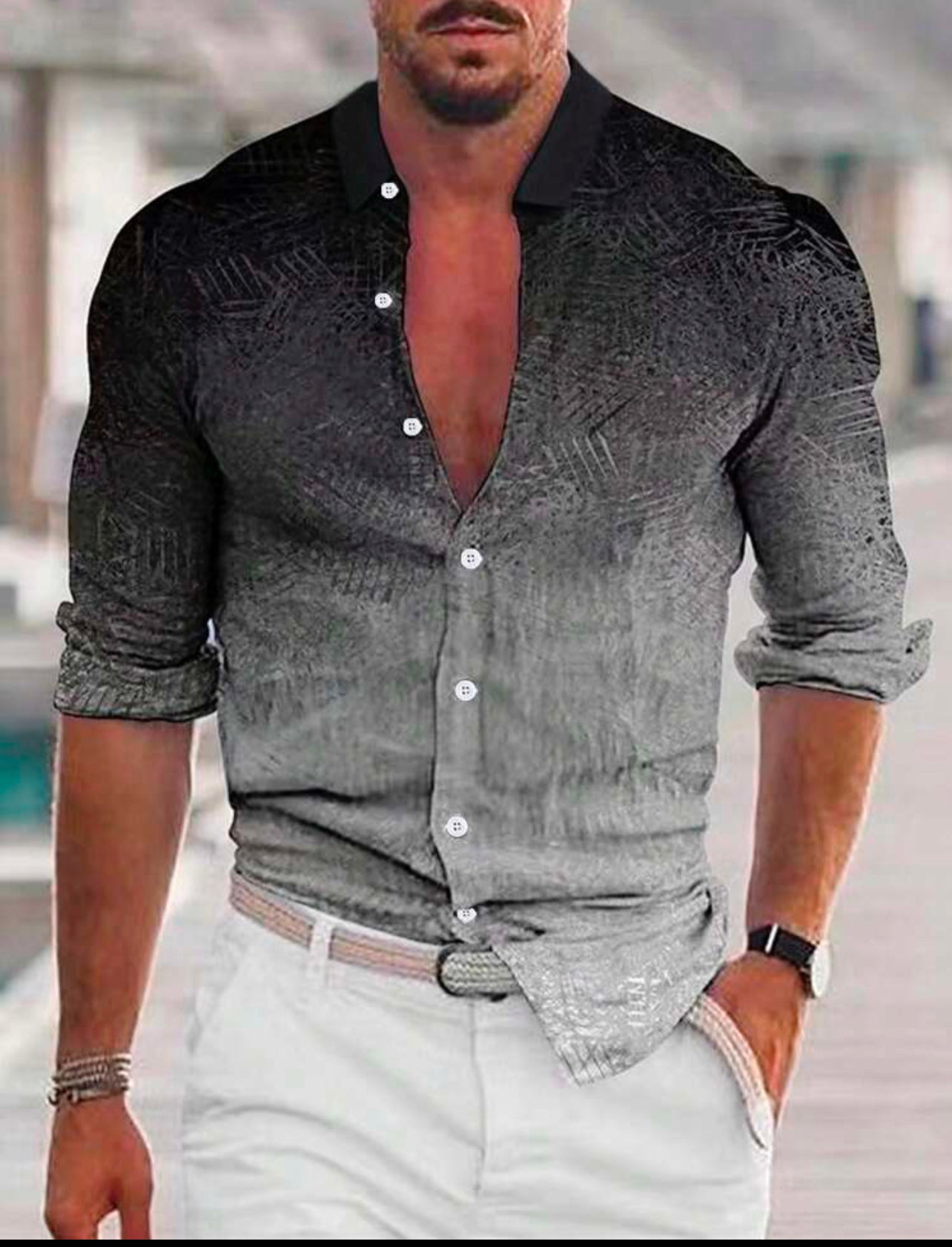 Chemise multicolore