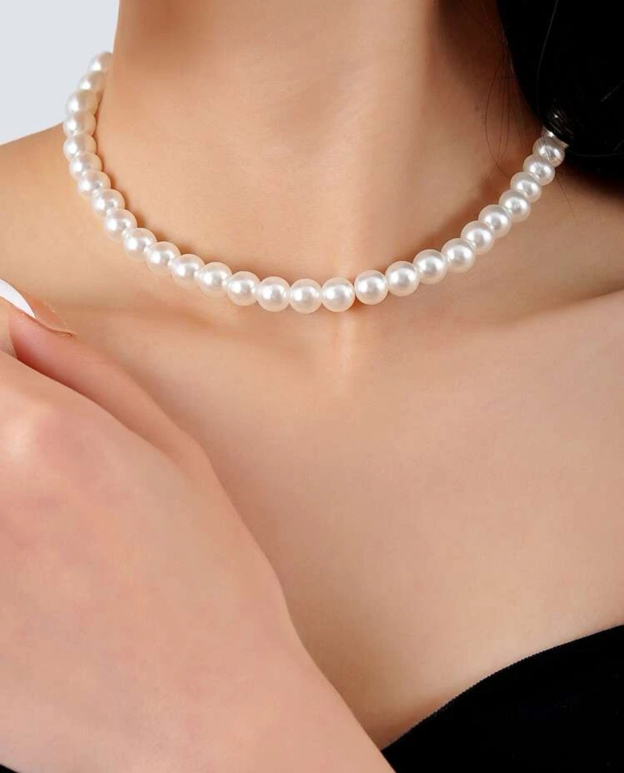 Collier Perlé En Fausse Perle