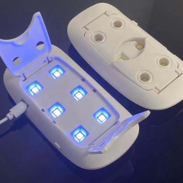 Lampe Sèche-ongles Mini En Forme de sournois Pour Vernis Gel, Avec Photothérapie À Led Uv