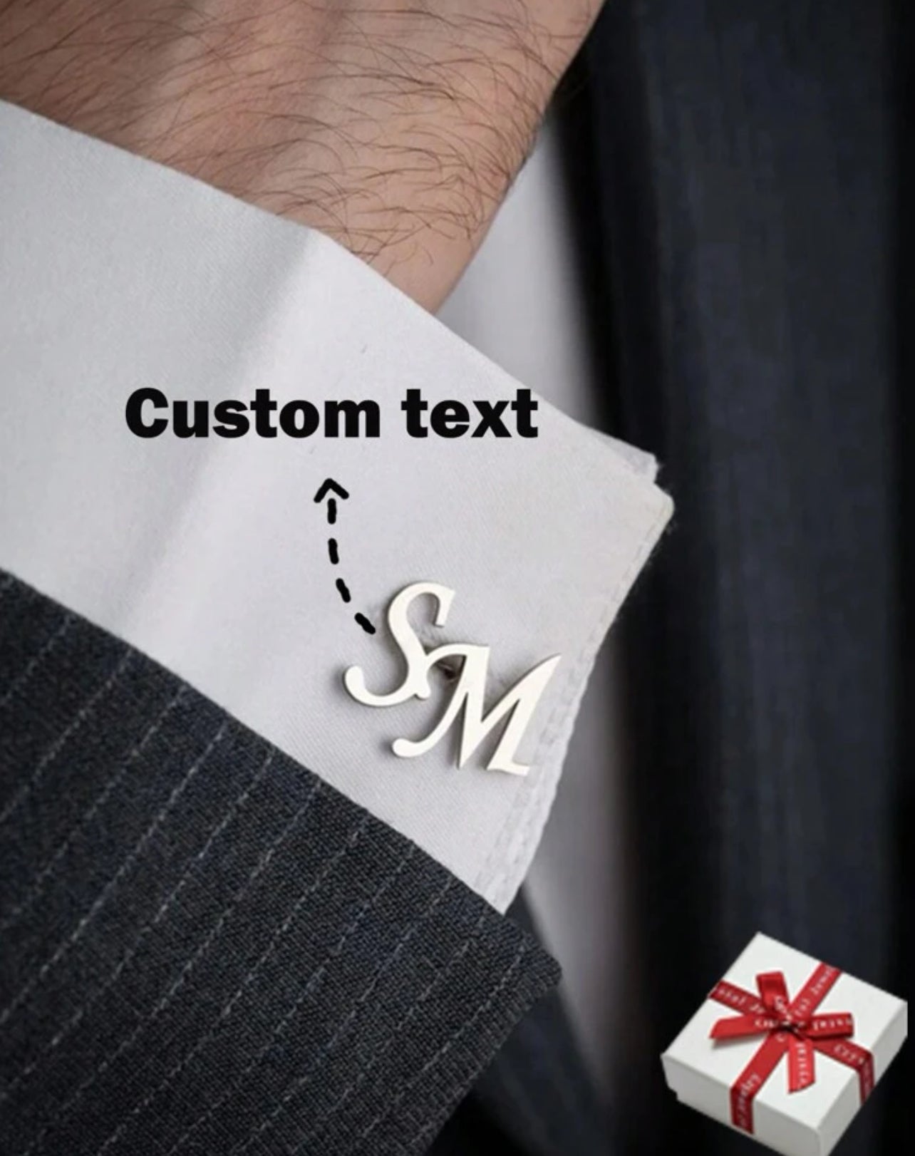 Manchette de chemise personnalisée pour homme