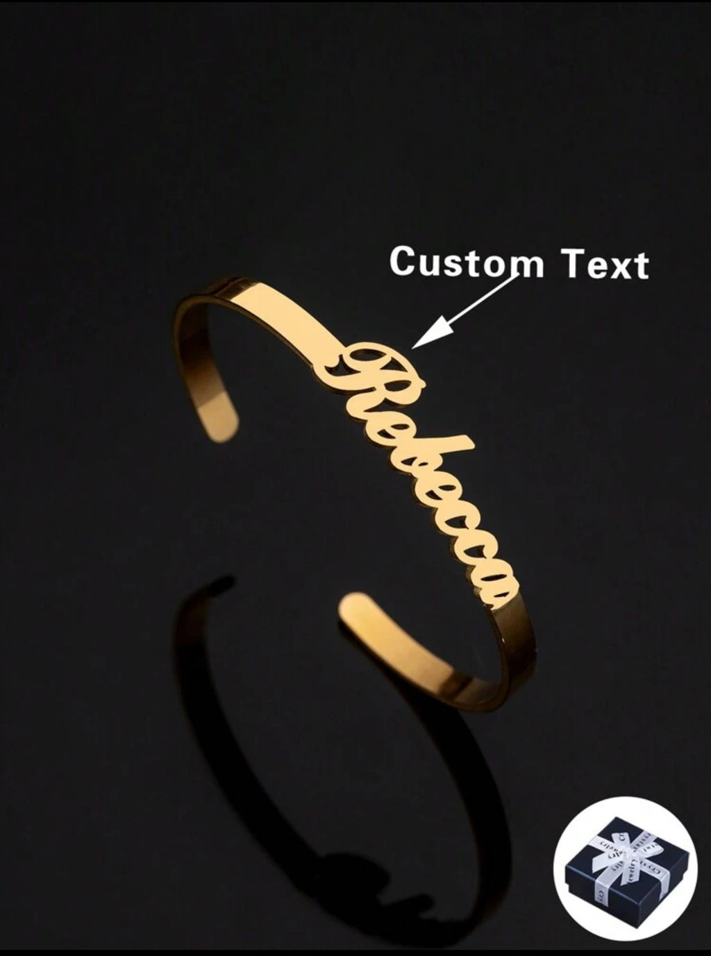 Bracelet Réglable Personnalisé en Acier Inoxydable