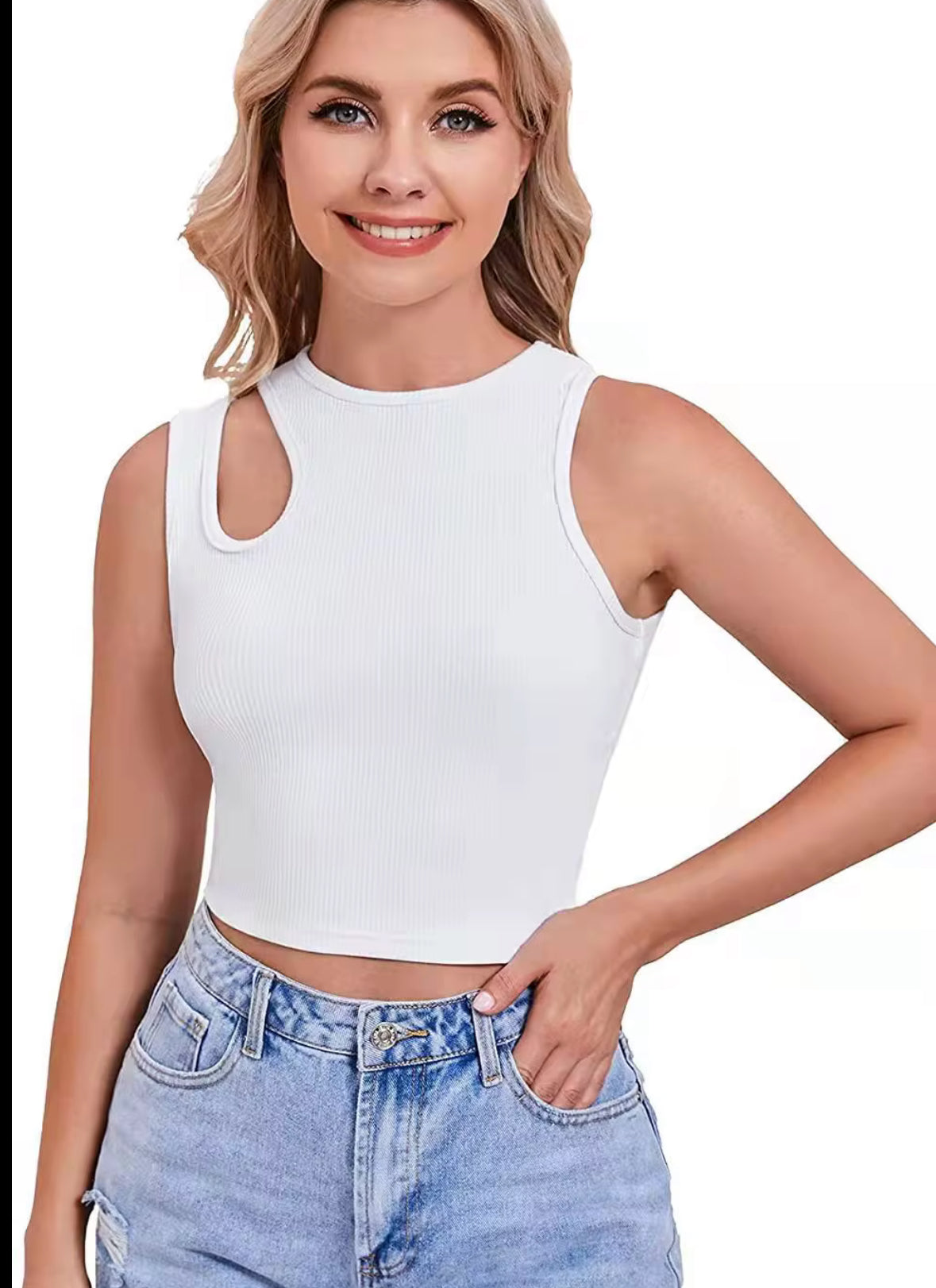 Crop Top Asymétrique