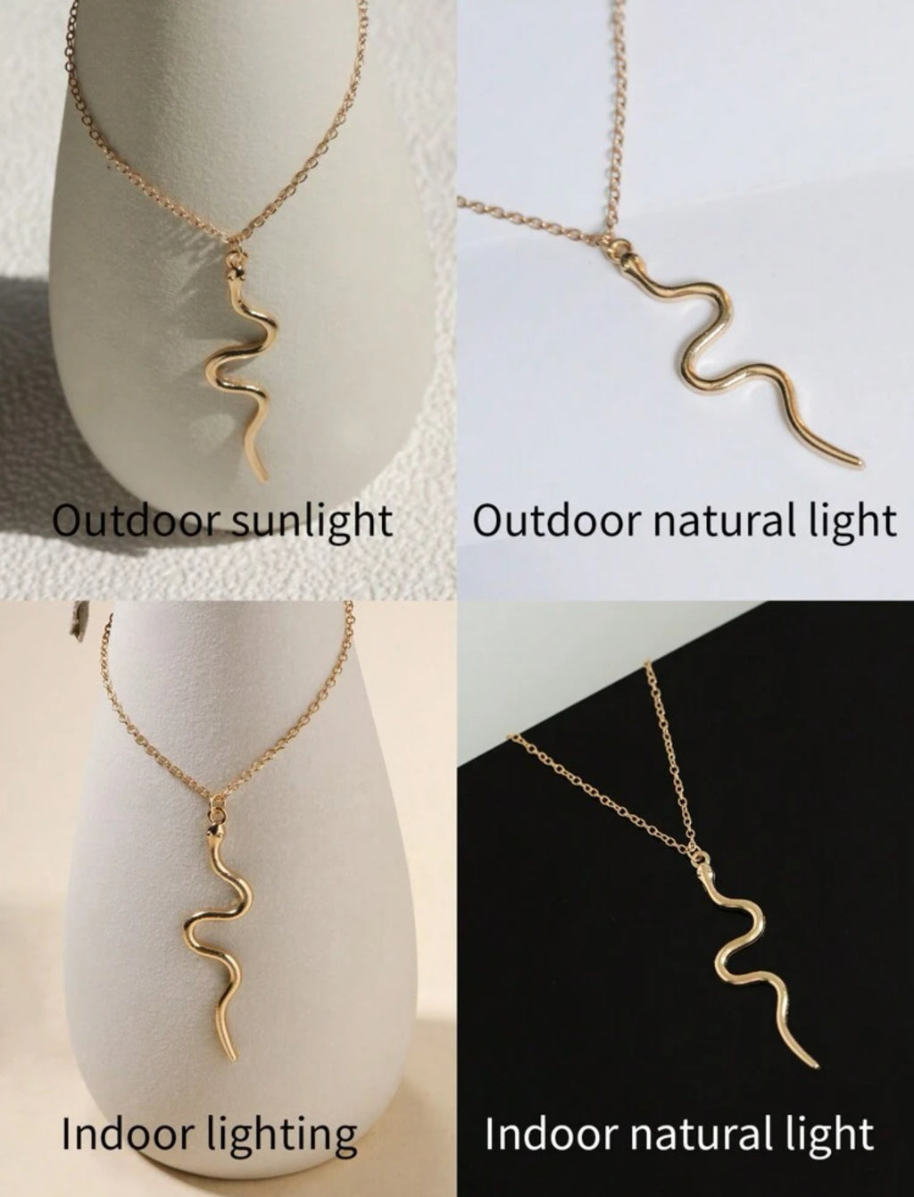 Minimalist Snake Necklace