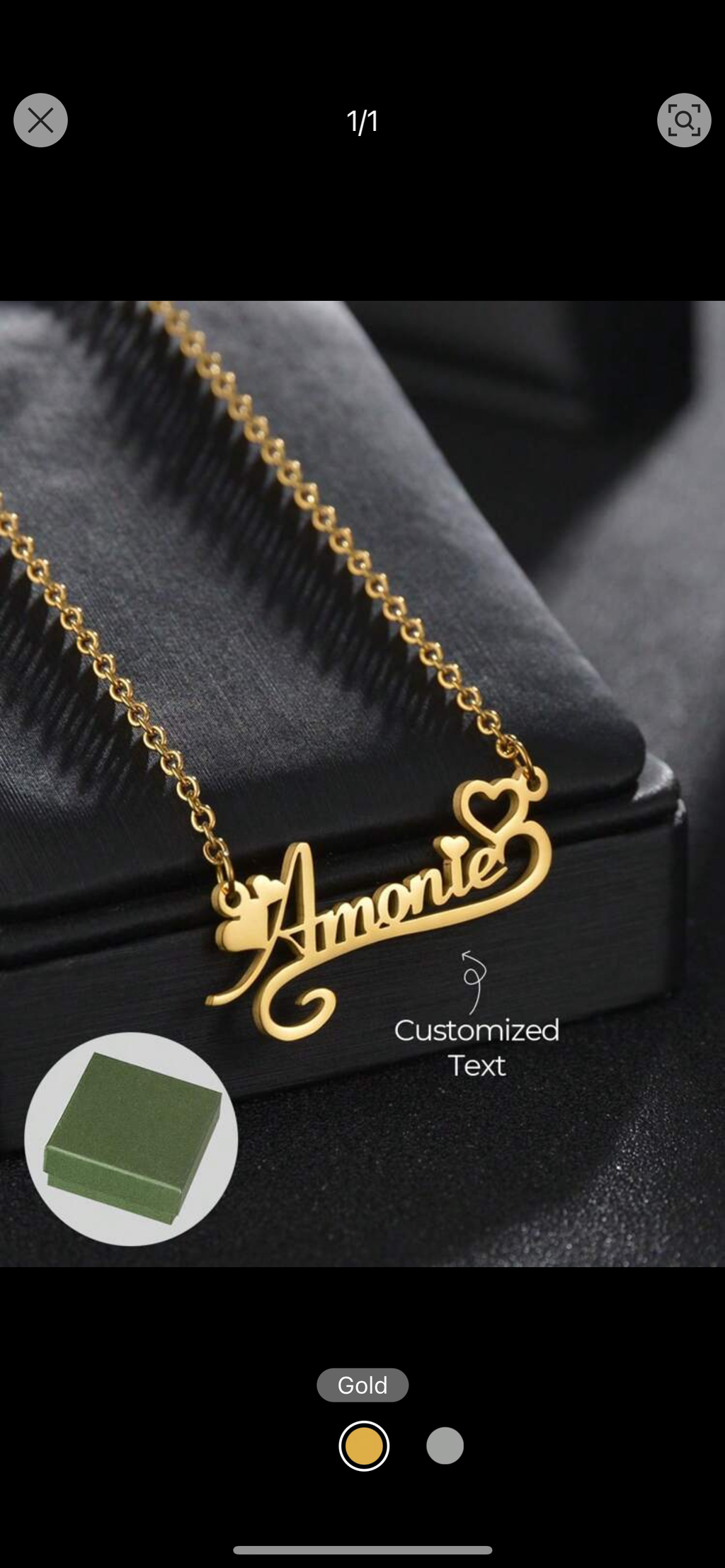 Personalized Love Necklace – 18K Gold Plated