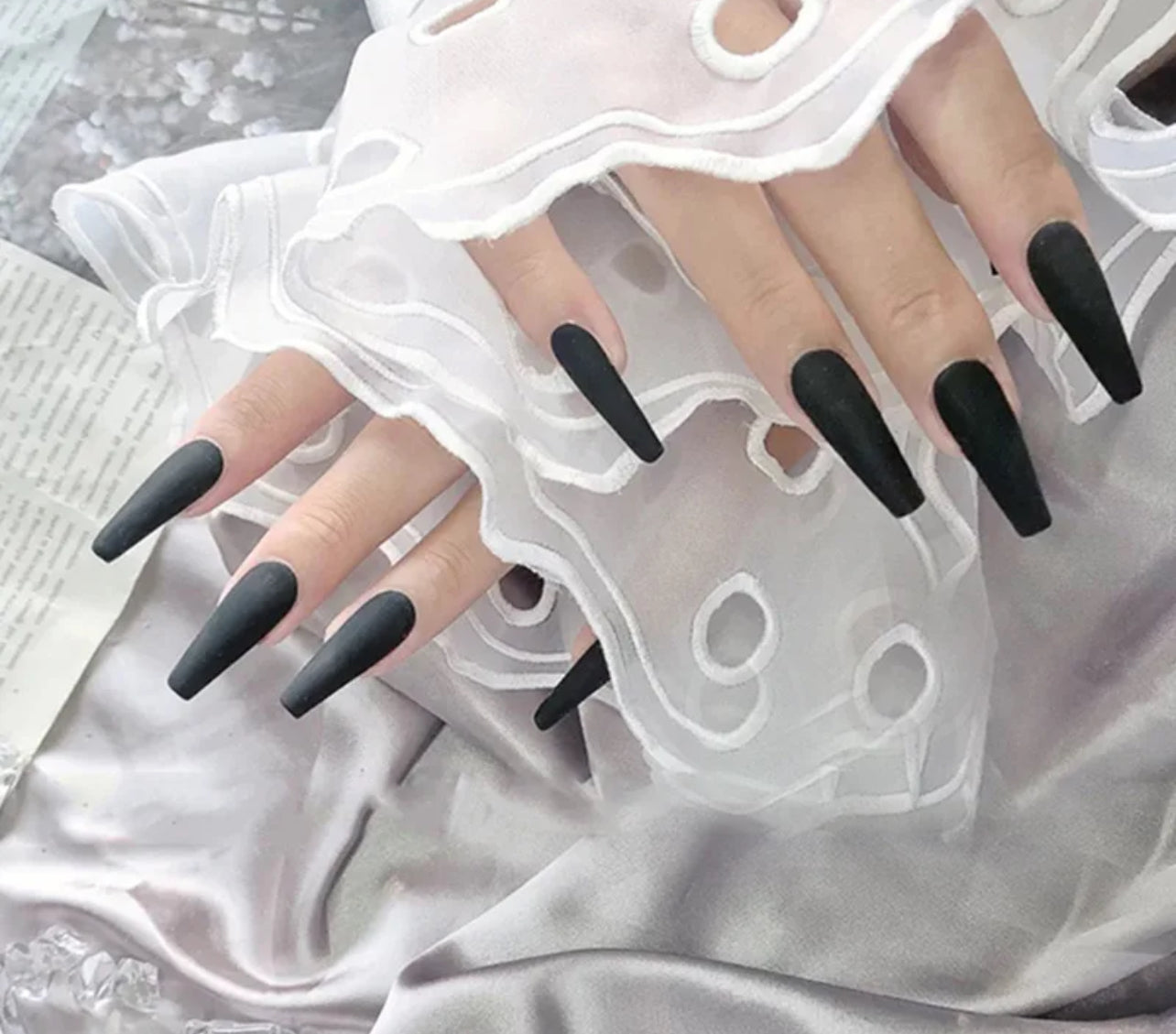 Faux ongles couleur unique